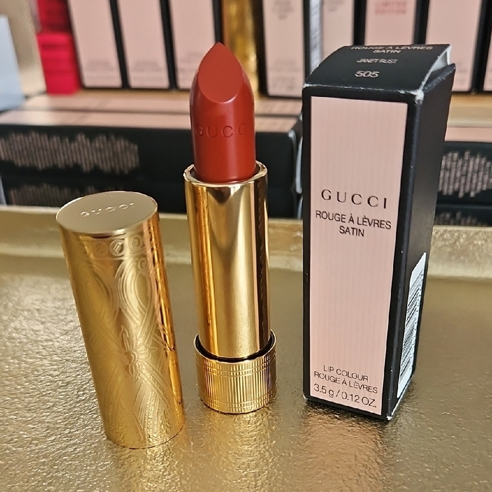 Gucci Rouge à Lèvres Satin Lipstick Janet Rust Full Size